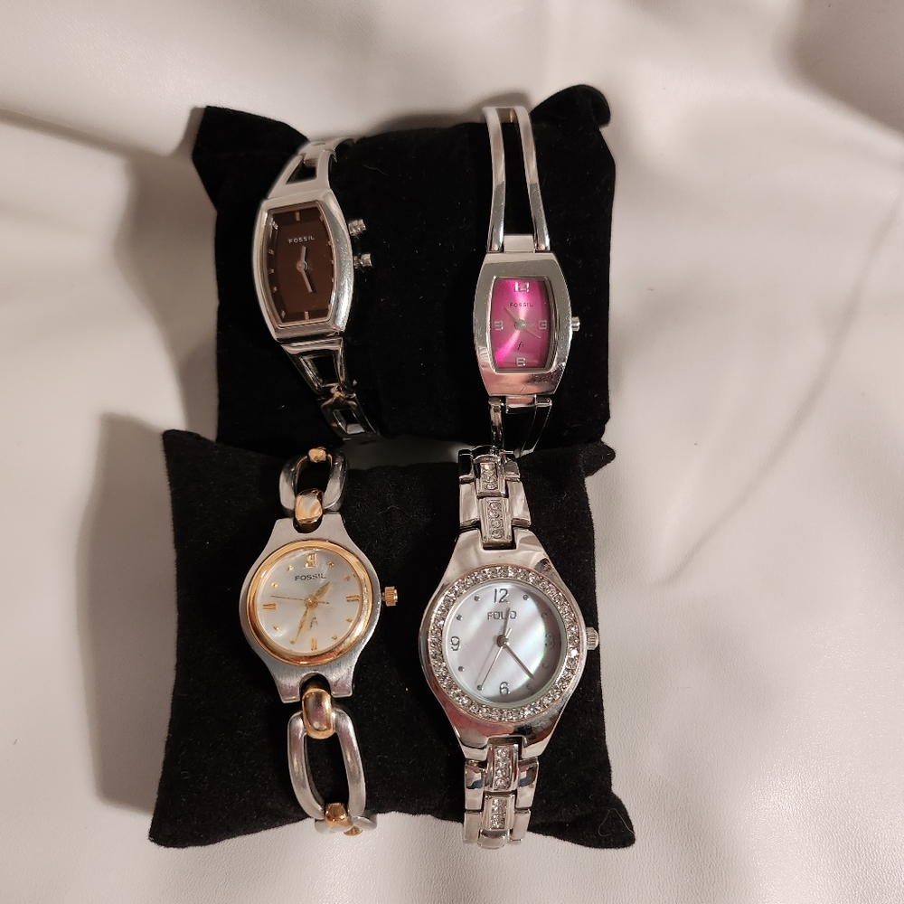 Fossil 3 of em and 1 Folio wrist watches - Picture 8 of 8